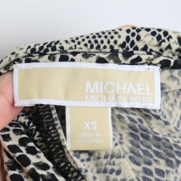 Michael Kors Crocodile Print Sleeveless Low Back Blouse Size XS - Picture 6 of 6